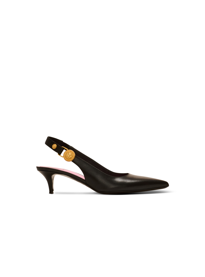 Eva kitten slingbacks in calfskin