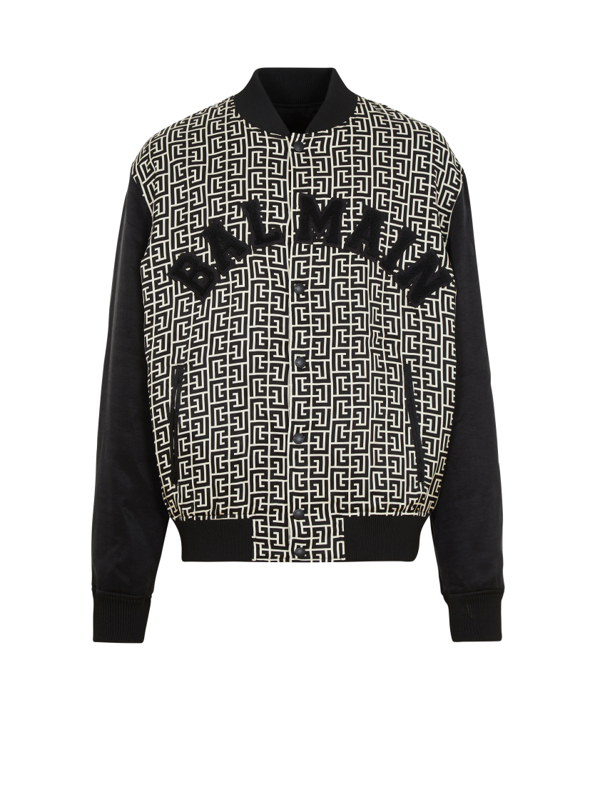 Varsity monogrammed jacket with patches