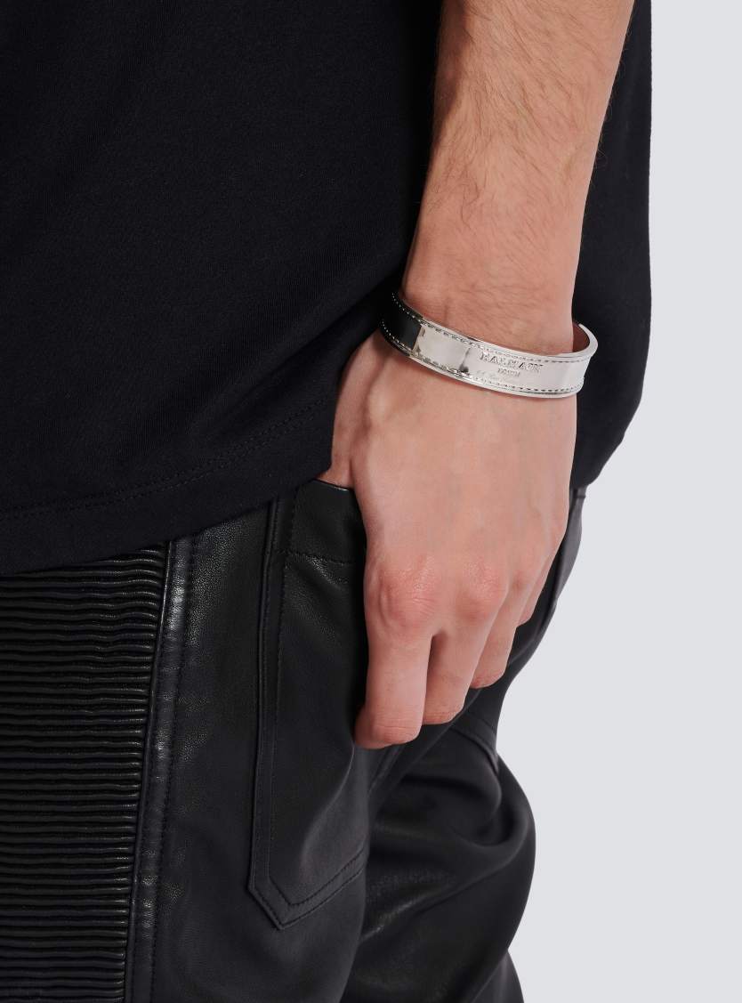 Signature Tubular brass bracelet