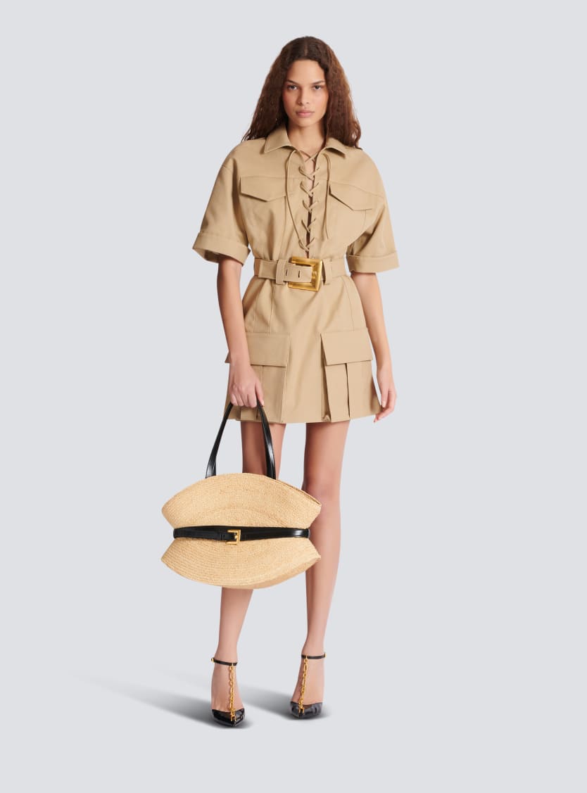 Shuffle Medium bag in raffia