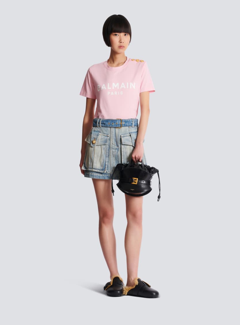 T-shirt with Balmain Paris print