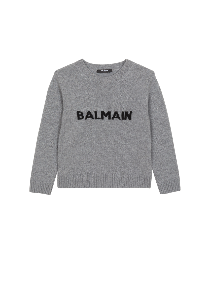 Knit jumper with Balmain logo
