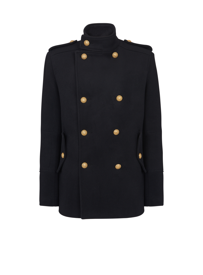 Short military-style coat