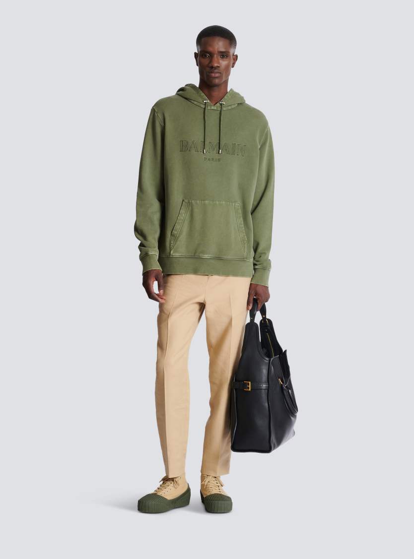 Vintage Balmain embroidered hoodie