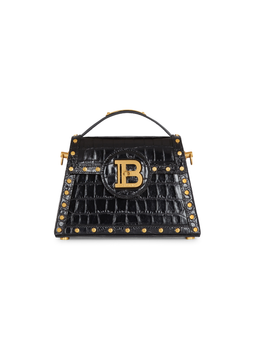 B-Buzz Dynasty bag in crocodile-print leather