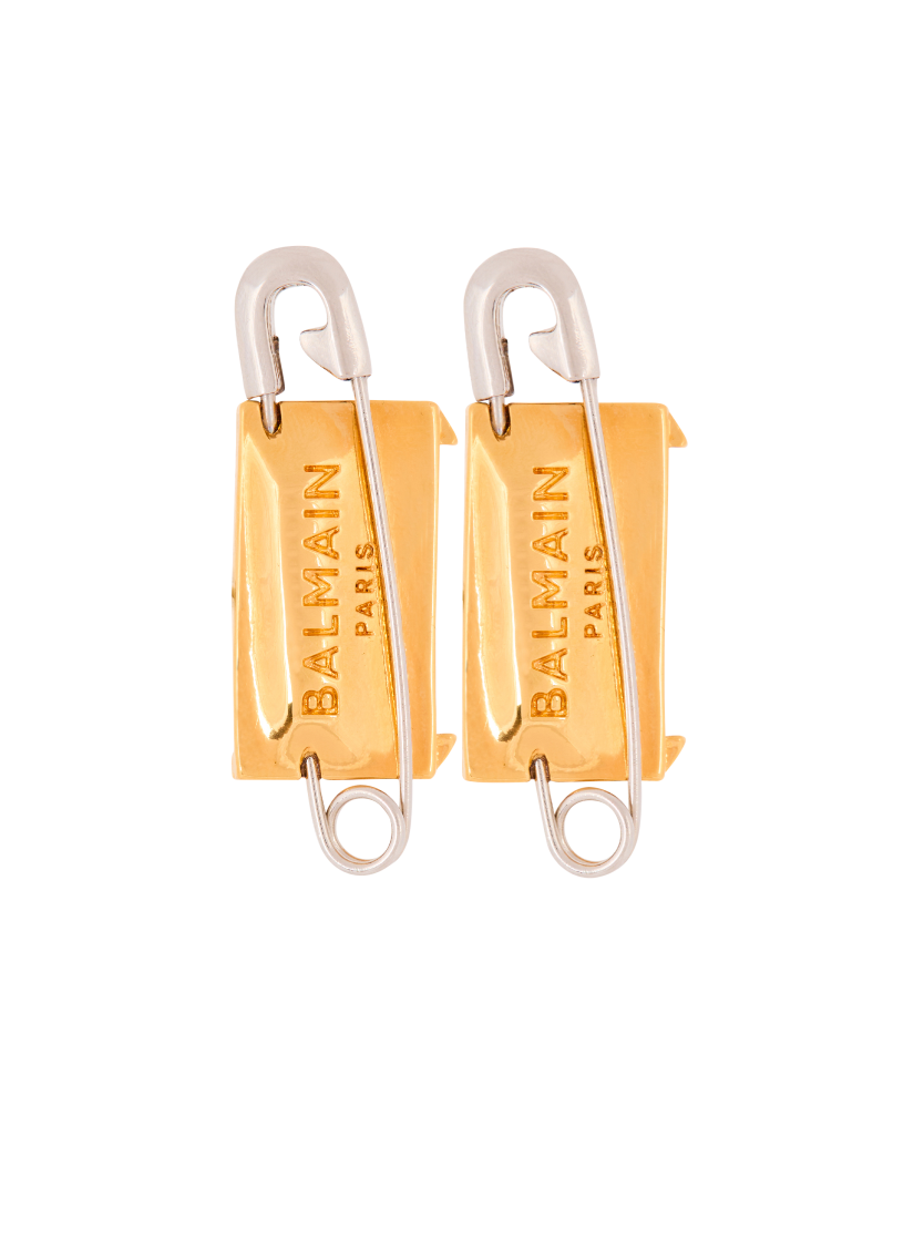 Safety pin earrings