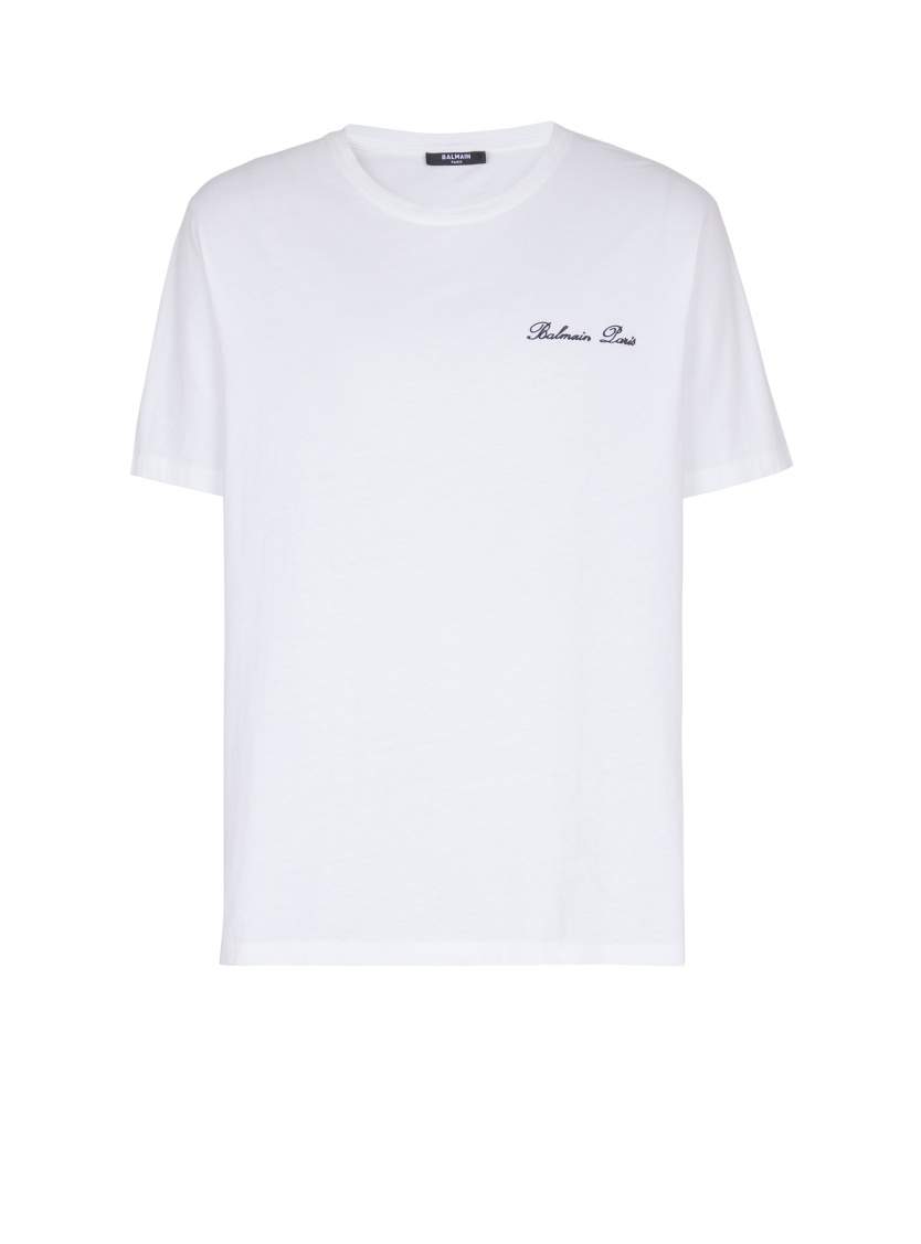Embroidered Balmain Signature T-shirt