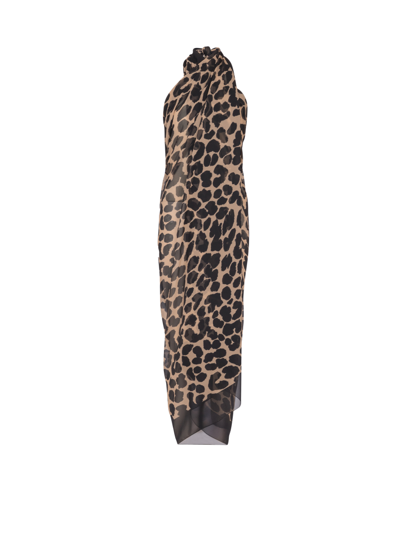 Leopard print beach wrap