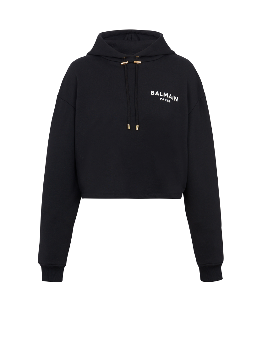 Flocked Balmain Paris hoodie