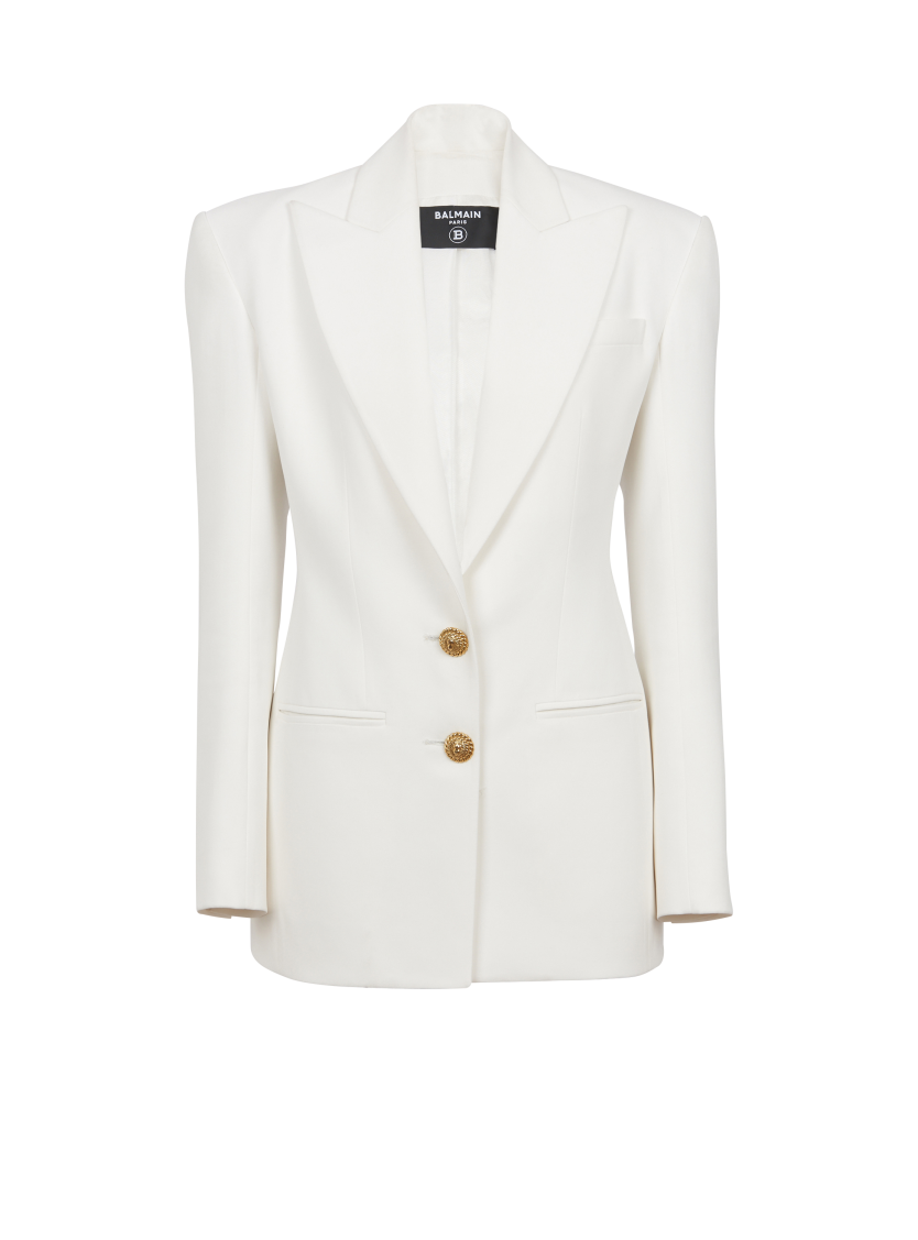 2-button crepe jacket
