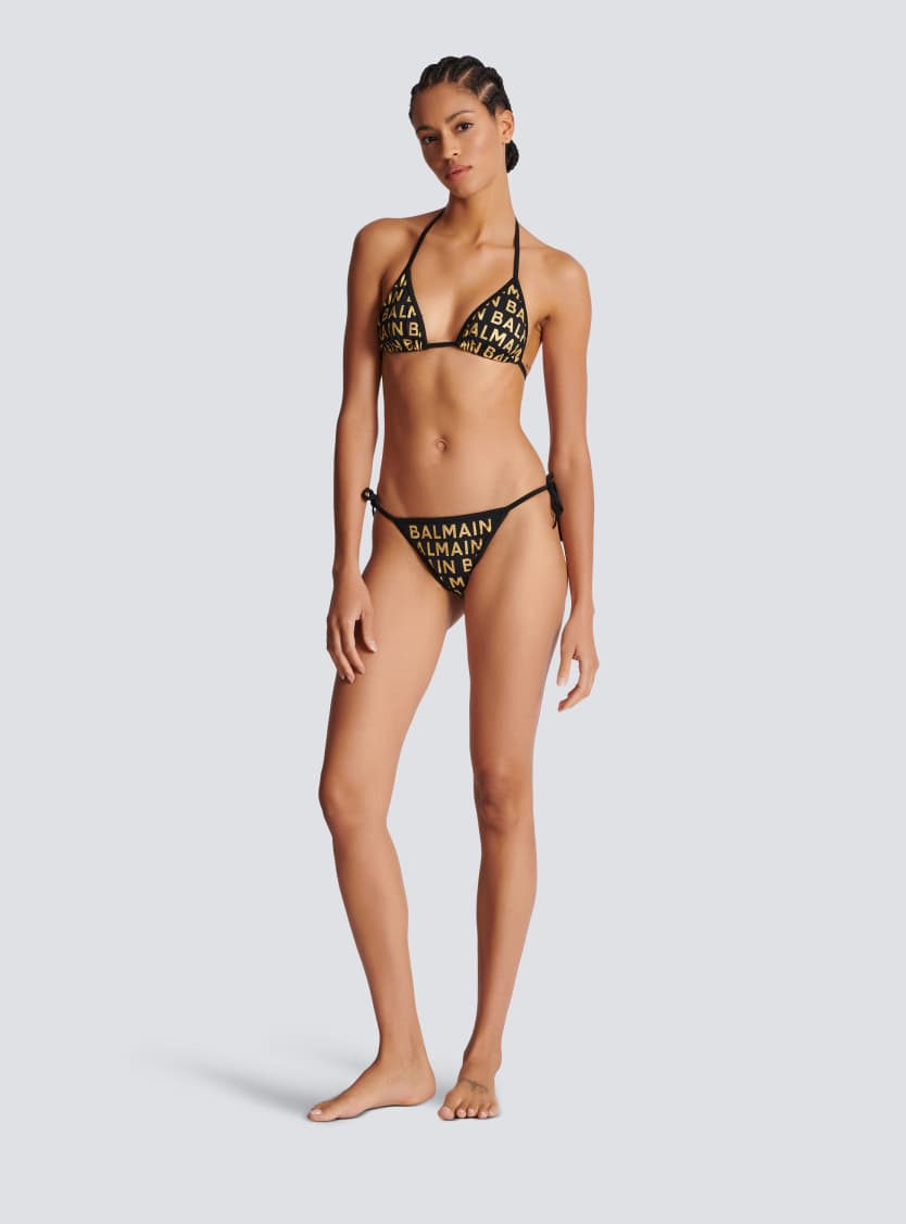 Balmain triangle bikini
