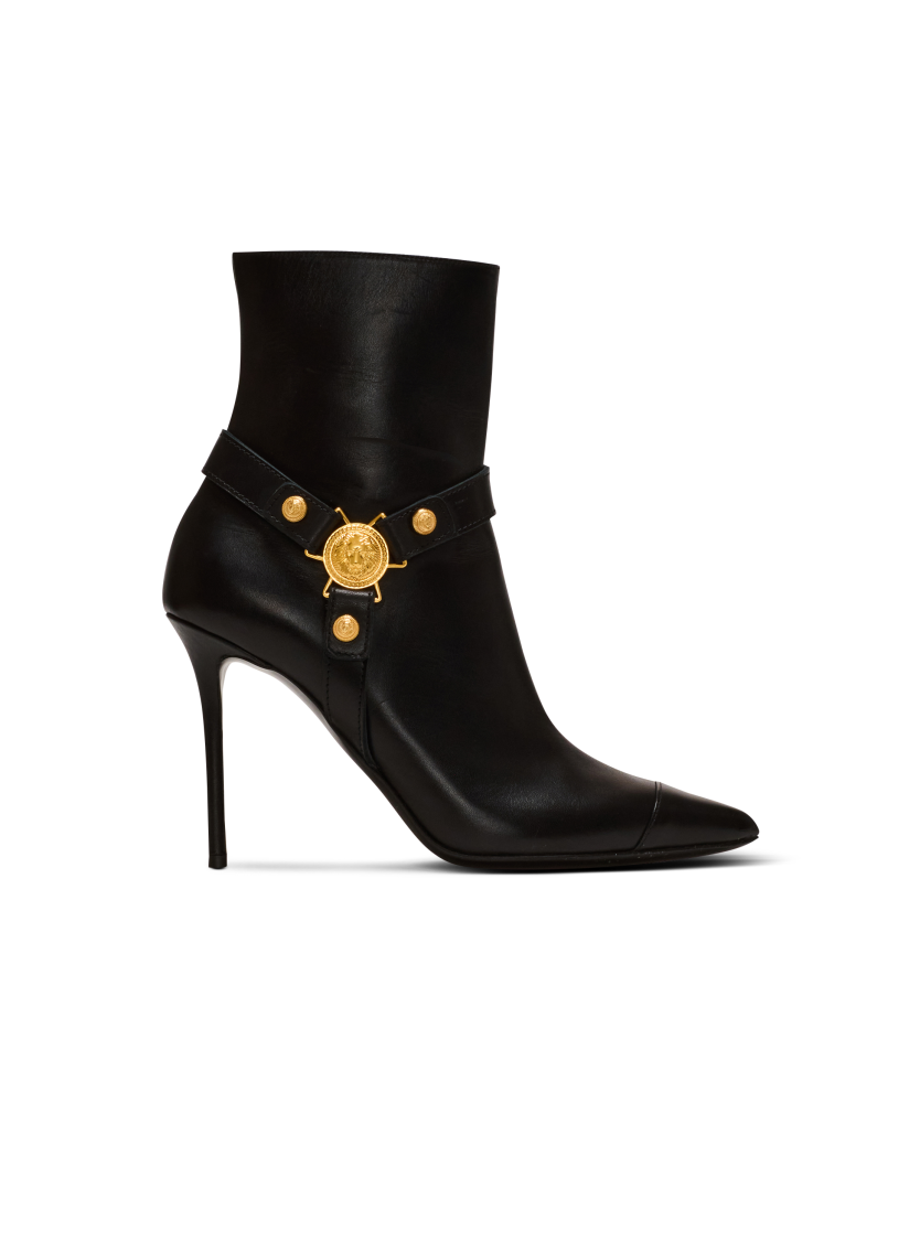 Heeled calfskin Eva ankle boots