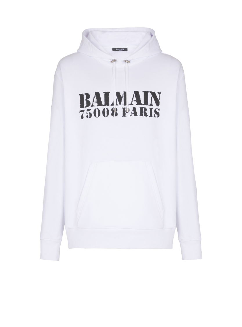 Balmain Stamp printed hoodie