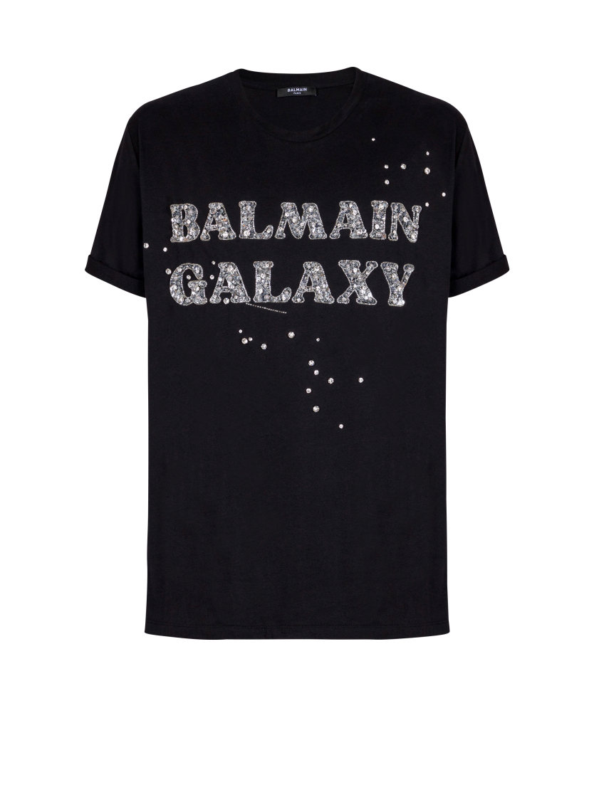 Embroidered Balmain Galaxy T-shirt