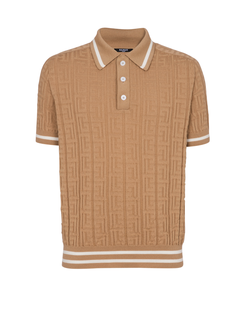 PB Labyrinth wool polo shirt
