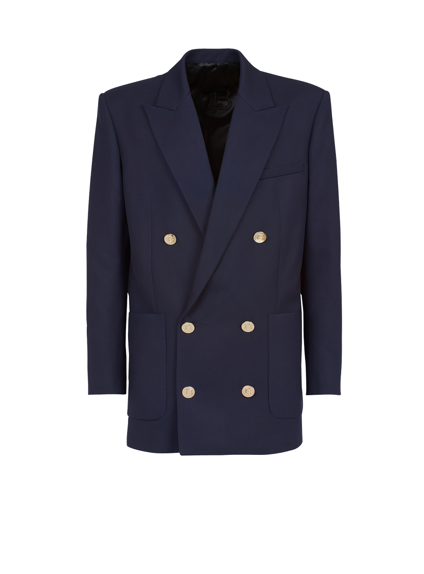 Double-breasted buttoned blazer