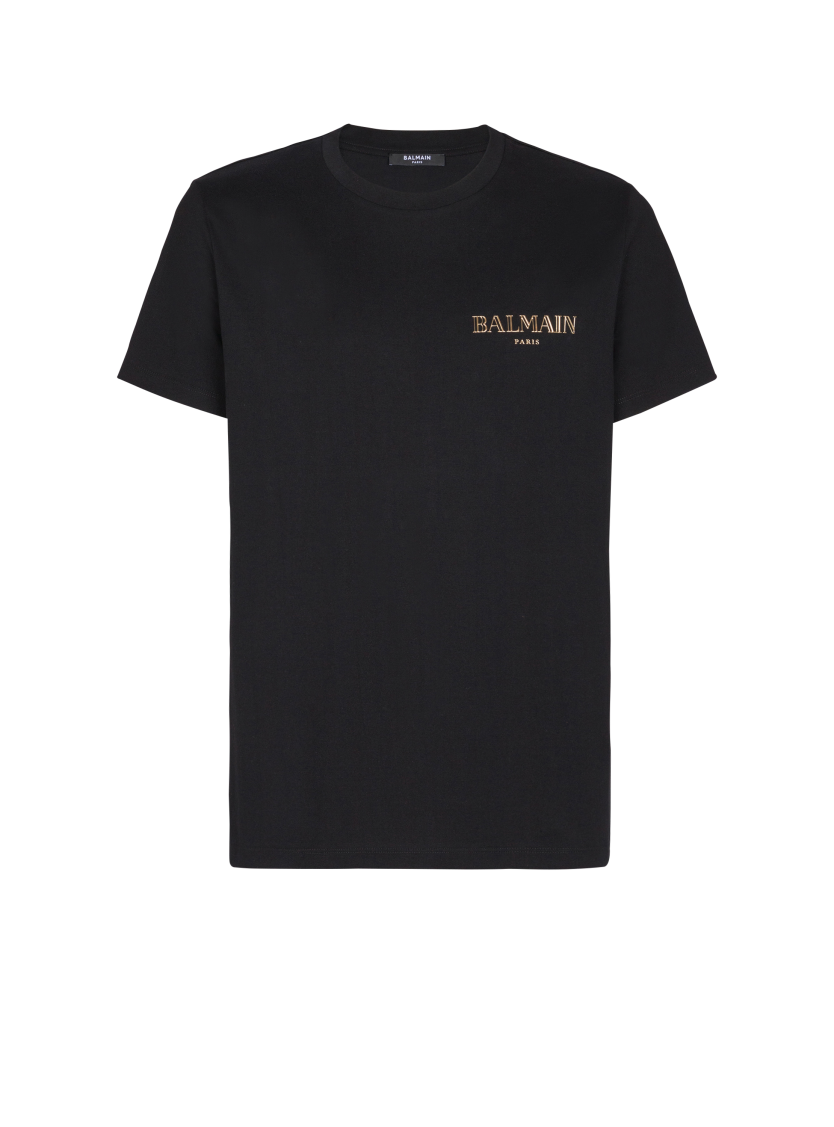 T-shirt with vintage gel Balmain logo
