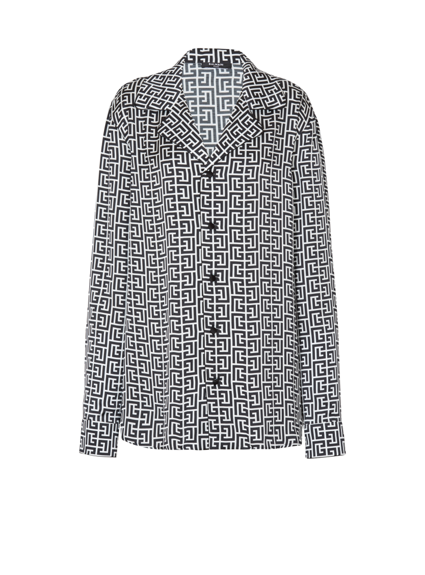 Monogram pyjama shirt