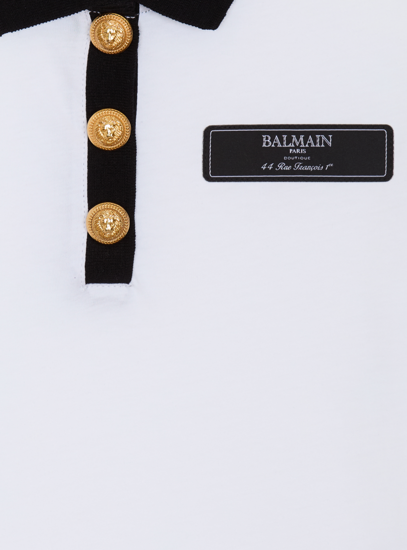 Two-tone polo shirt