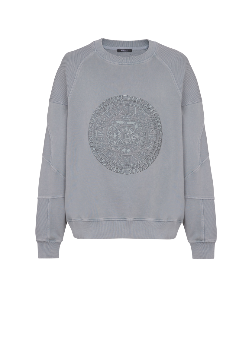 Embroidered Balmain Médaille sweatshirt