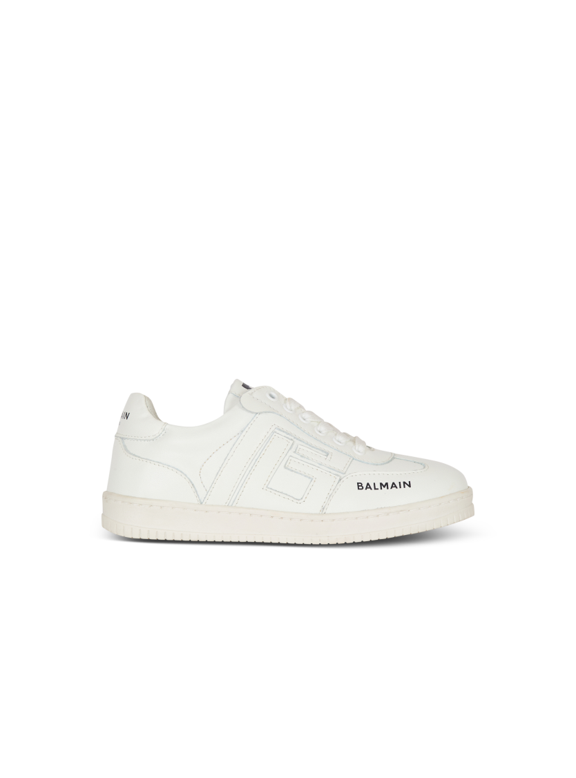 Smooth leather trainers