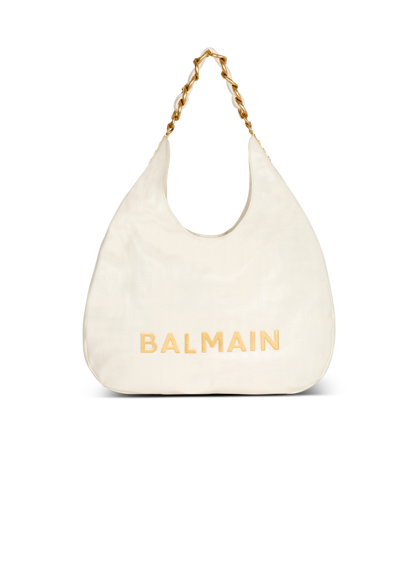 1945 Soft Hobo bag in embossed crinkled calfskin with a PB Labyrinth monogram