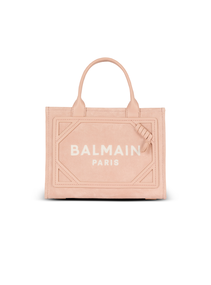 Small suede B-Army tote bag