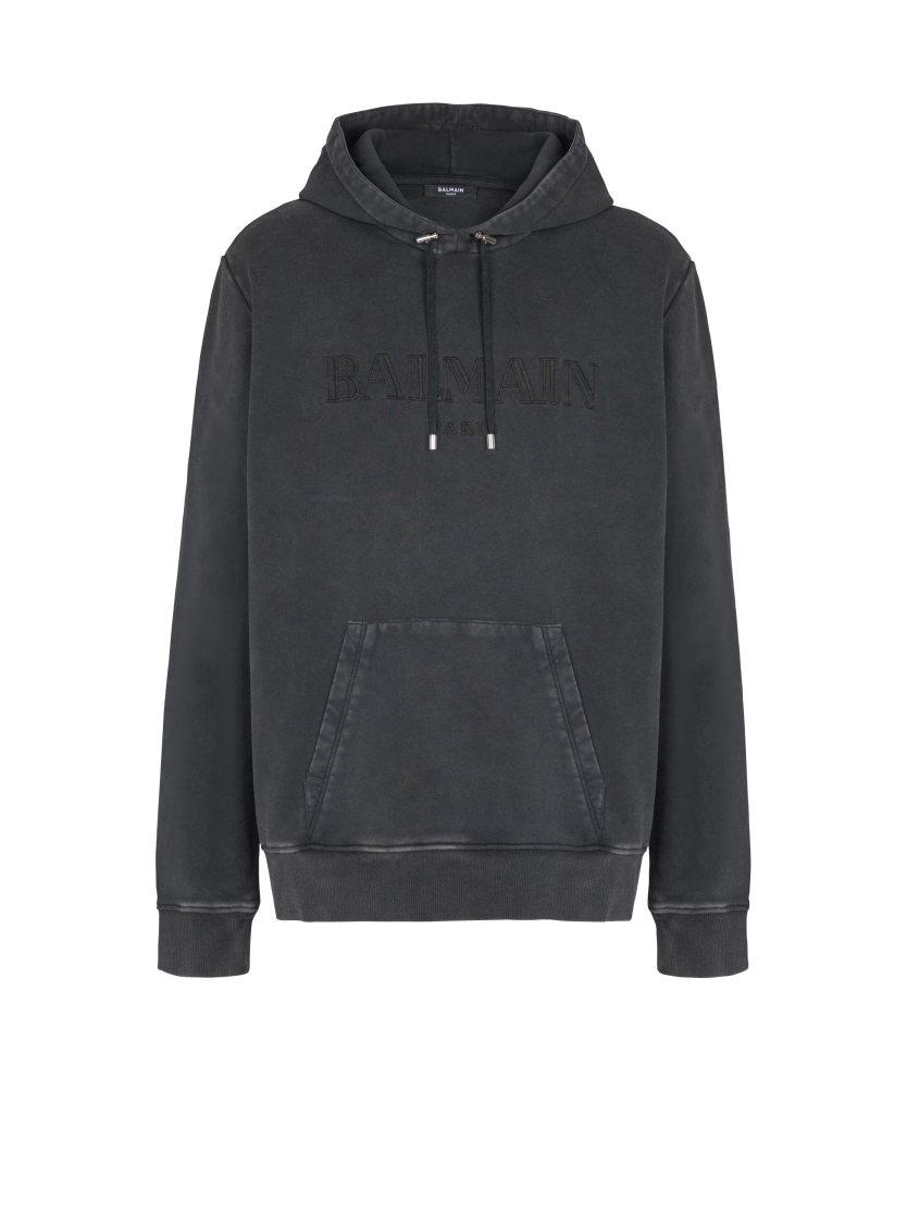 Vintage Balmain embroidered hoodie