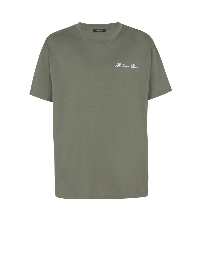Loose T-shirt with Balmain Signature embroidery