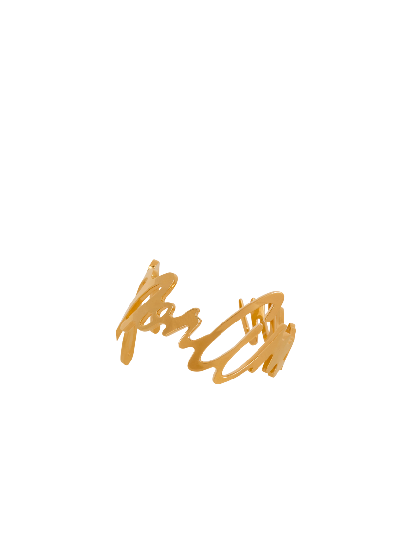 "Mon amour" brass bracelet