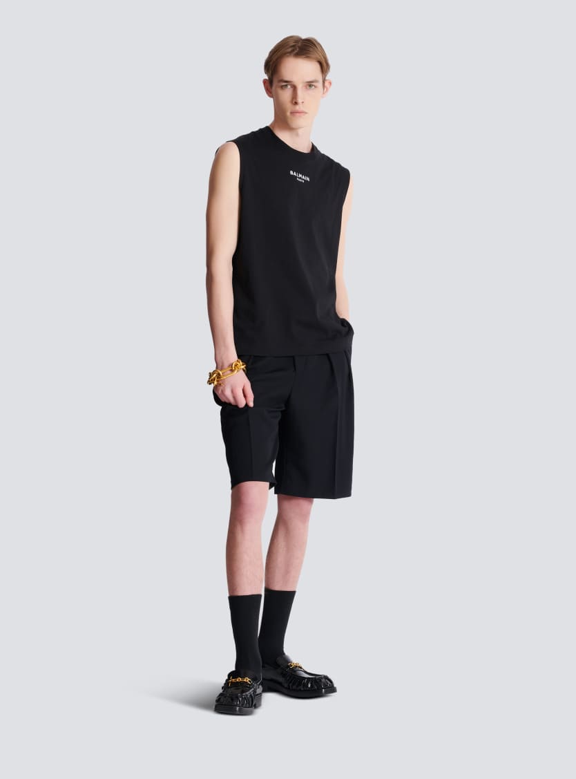 Balmain Paris embroidered vest top