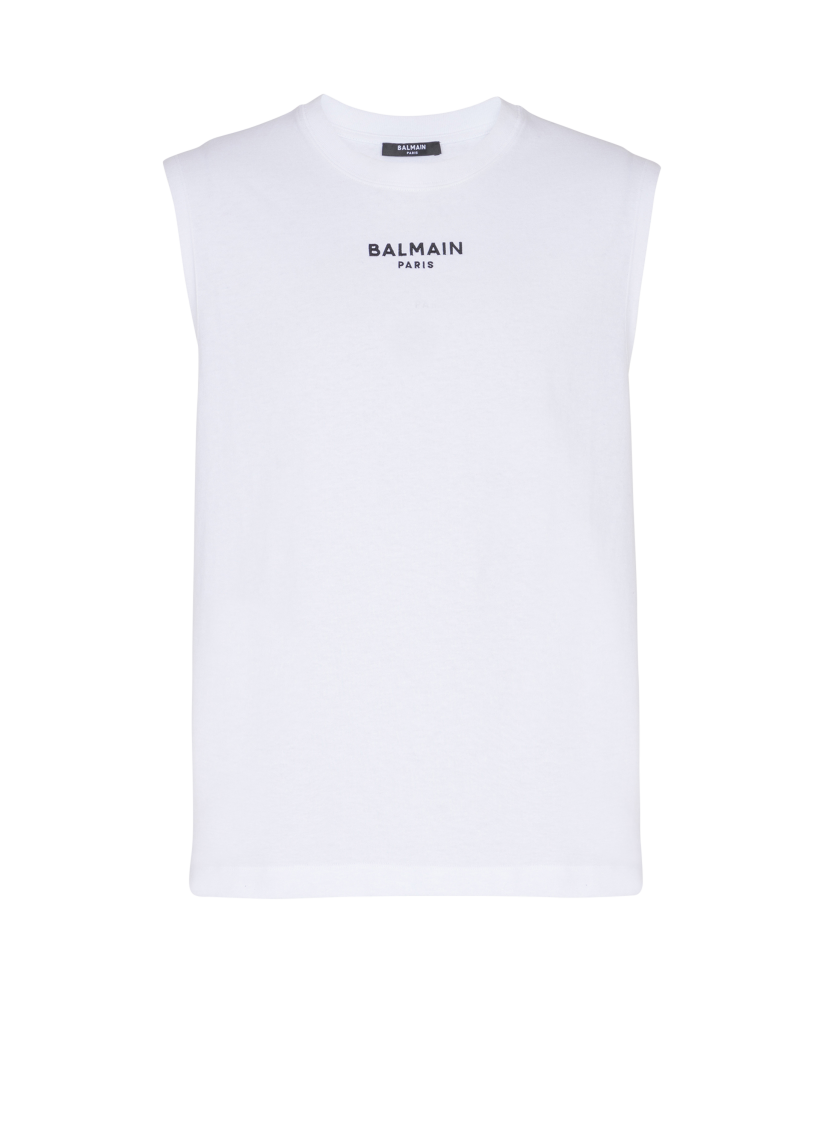 Balmain Paris embroidered vest top