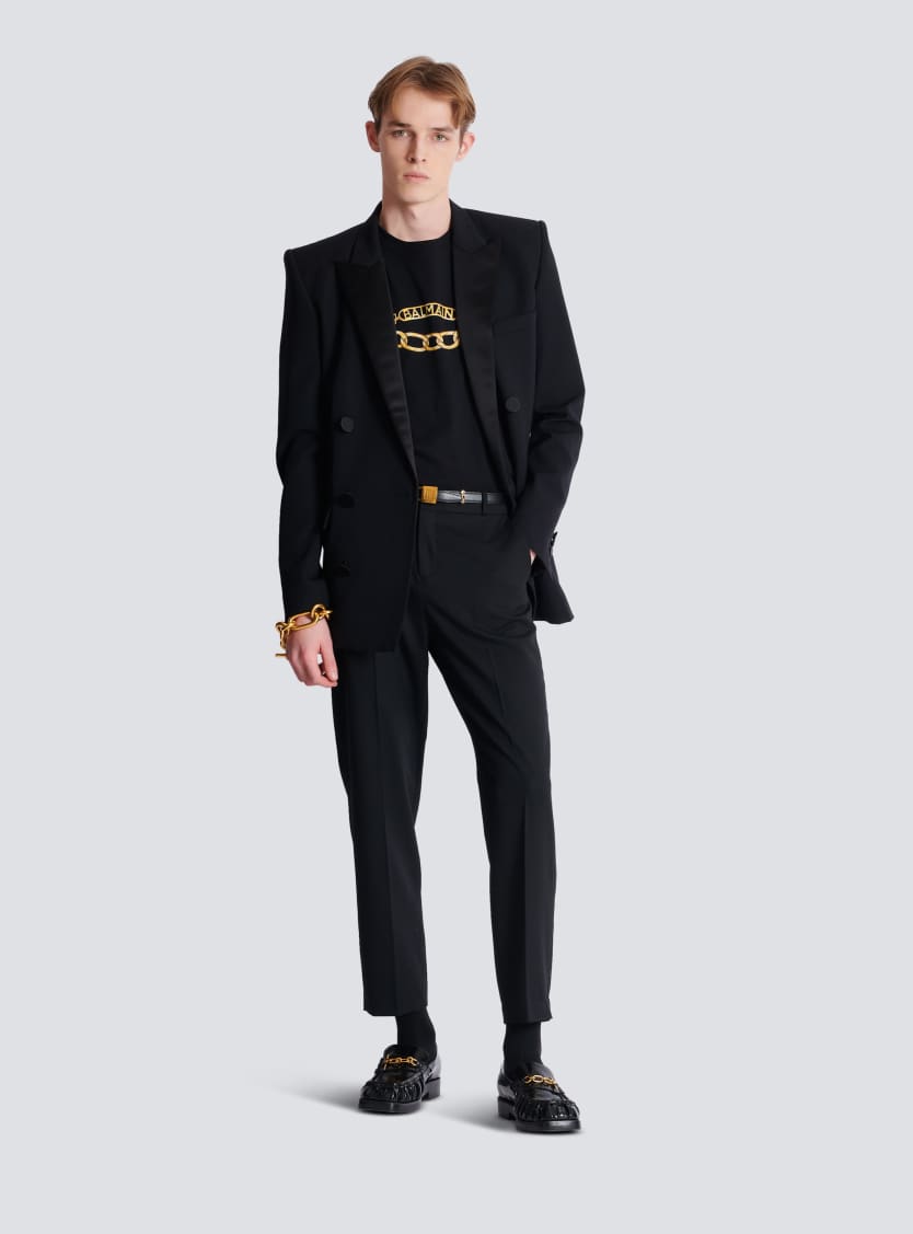 Balmain Chaînes Logo printed T-shirt