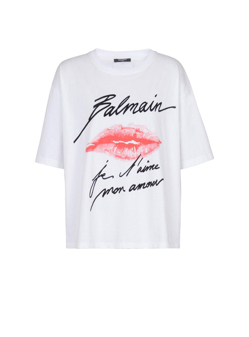 Short-sleeved T-shirt with Kiss print