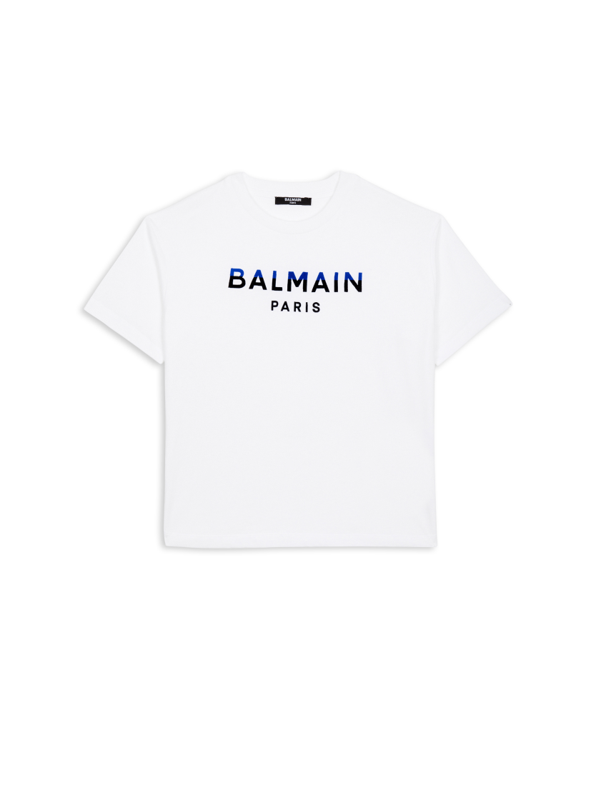 Printed Balmain Paris short-sleeved T-shirt
