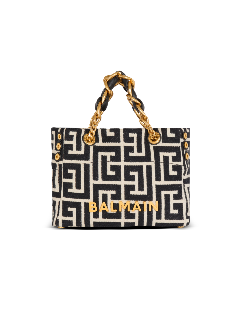 Small 1945 Soft monogrammed jacquard tote bag