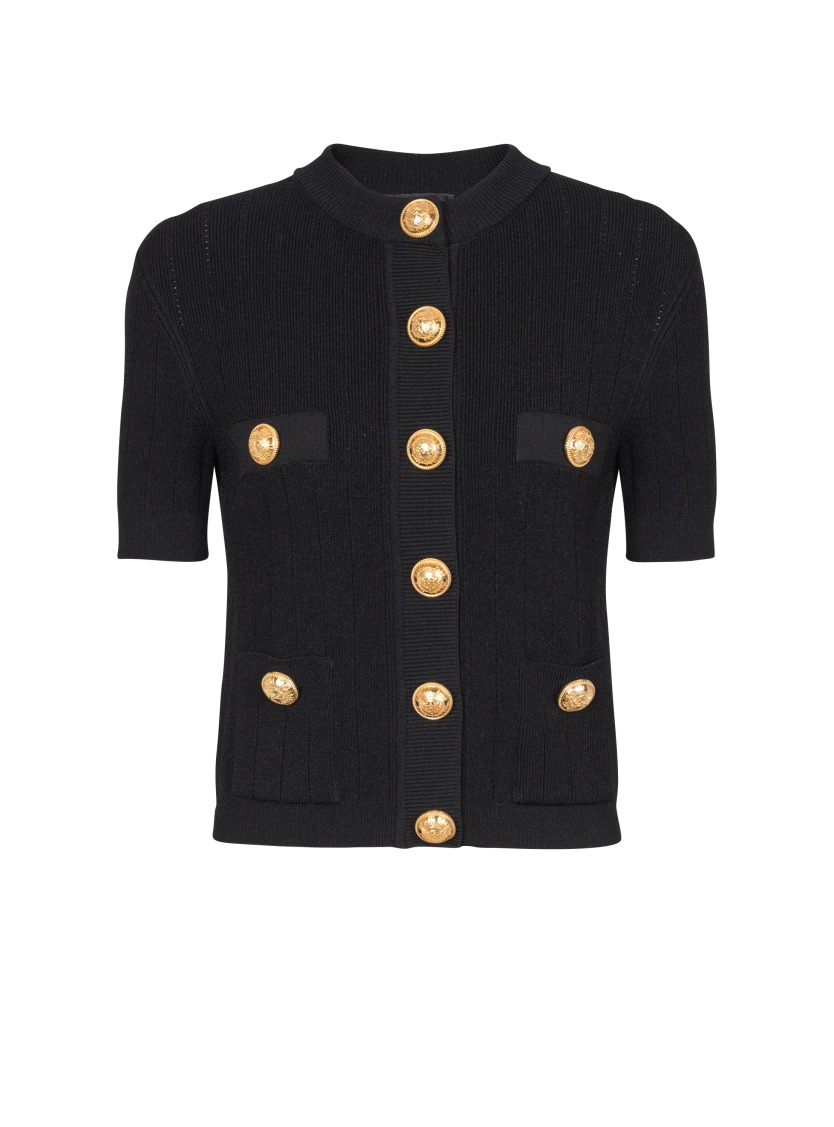 4-pocket knitted cardigan