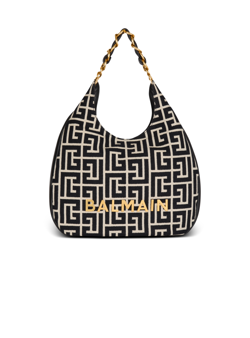 1945 Soft Hobo Large monogrammed jacquard tote bag