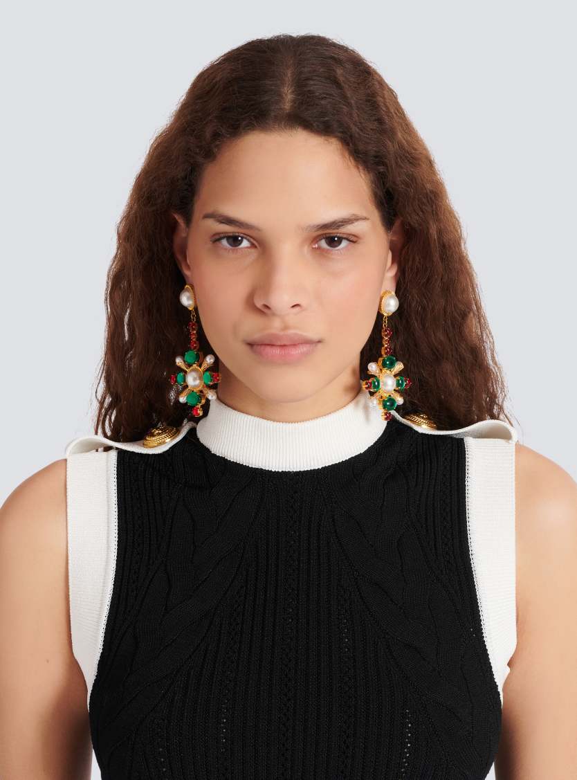 Baroque pendant earrings
