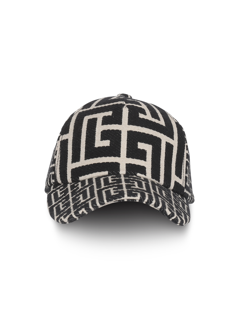 Monogrammed jacquard cap
