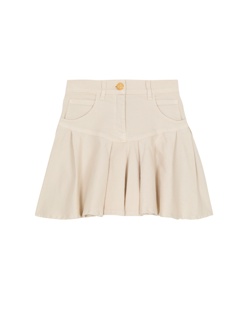 Plain flared skirt
