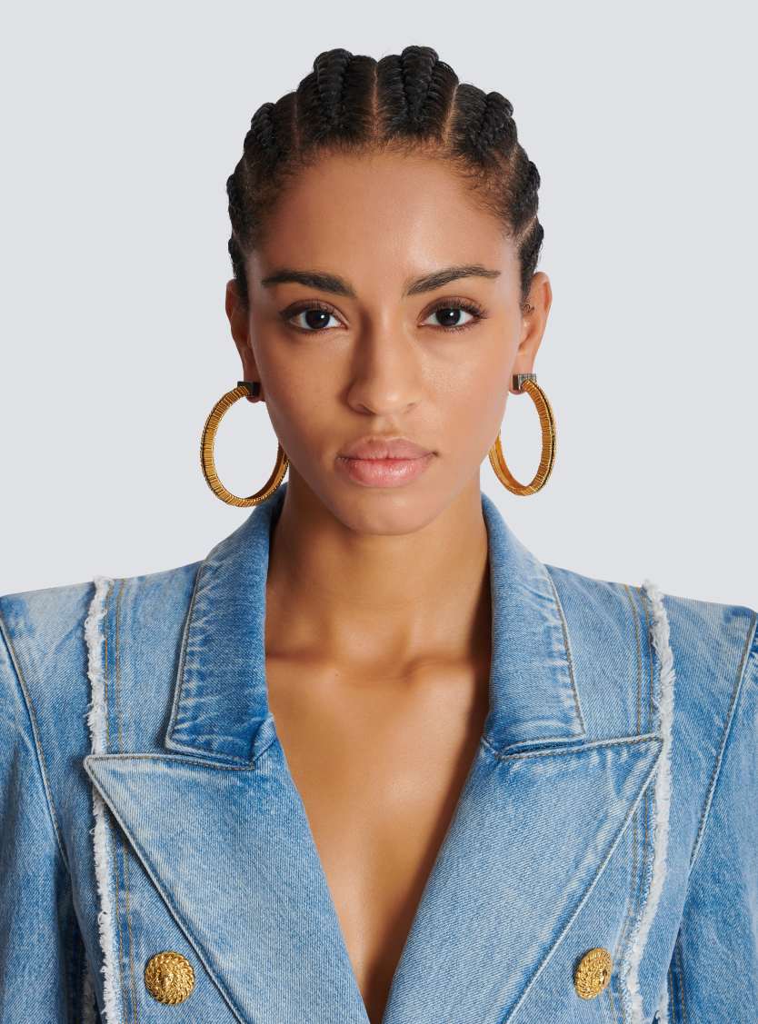 Brass Perfume hoops