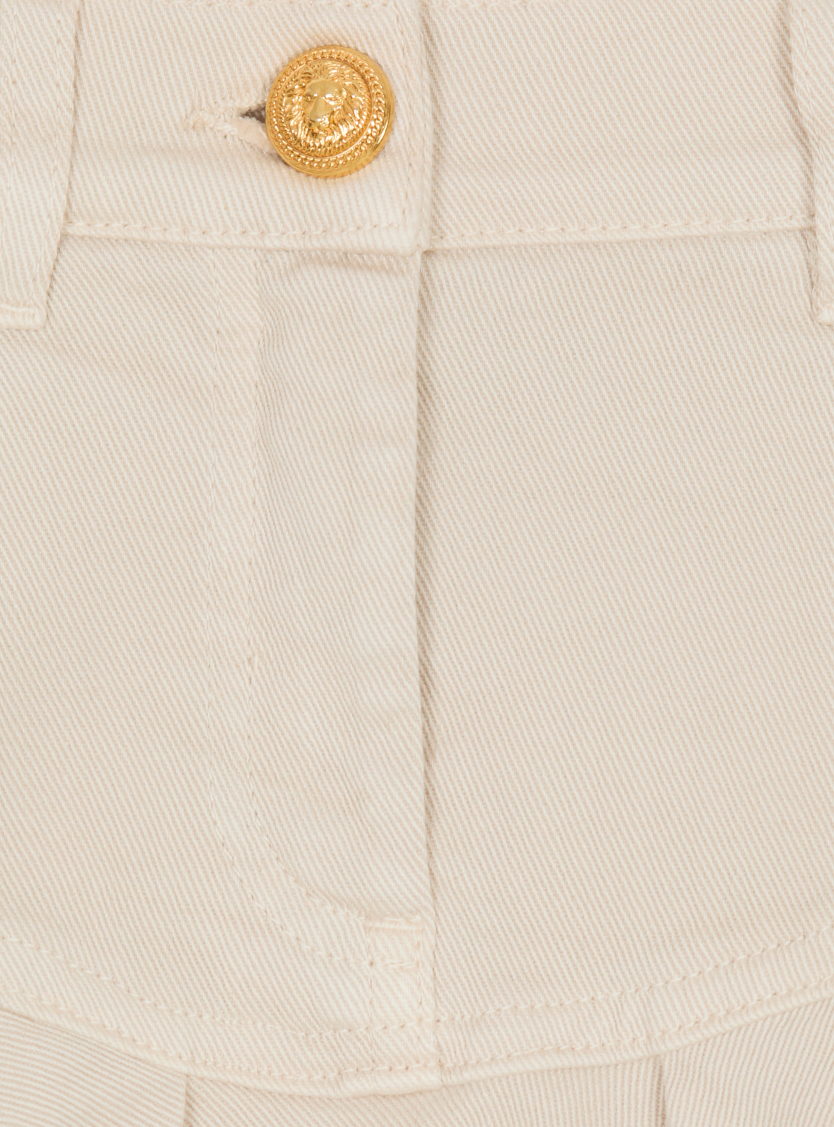 Plain flared skirt