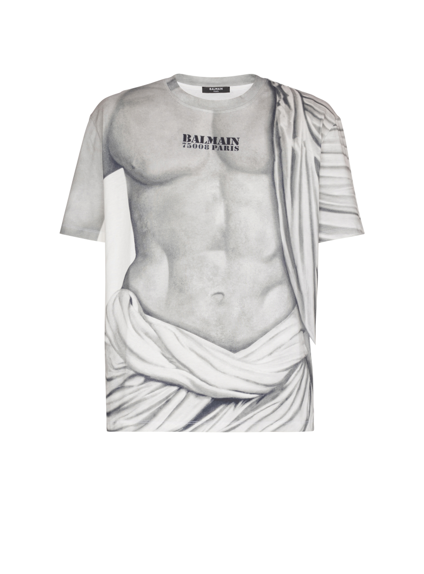 Logo T-shirt with Statue print
