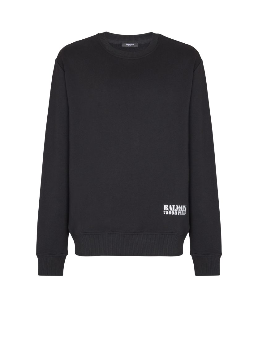 Small Balmain Stamp printed sweatshirt
