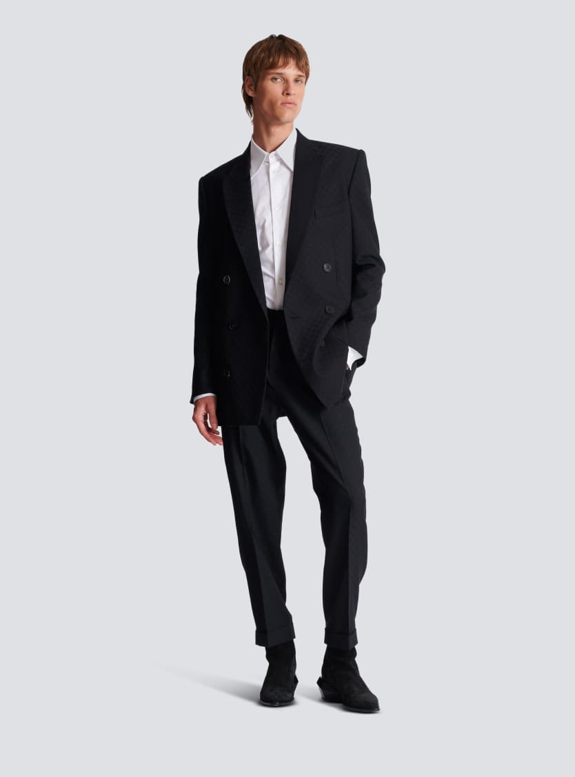 Monogram jacquard blazer