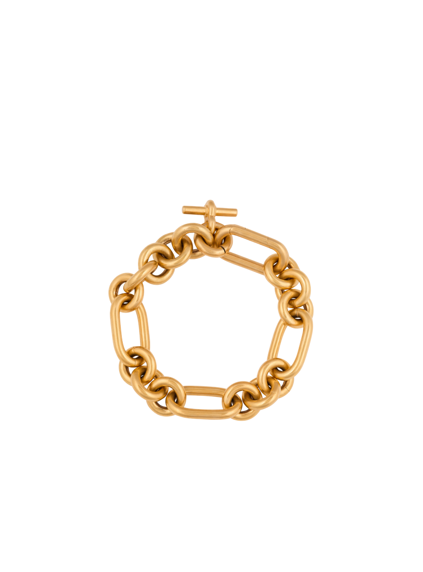 Sync brass chain bracelet
