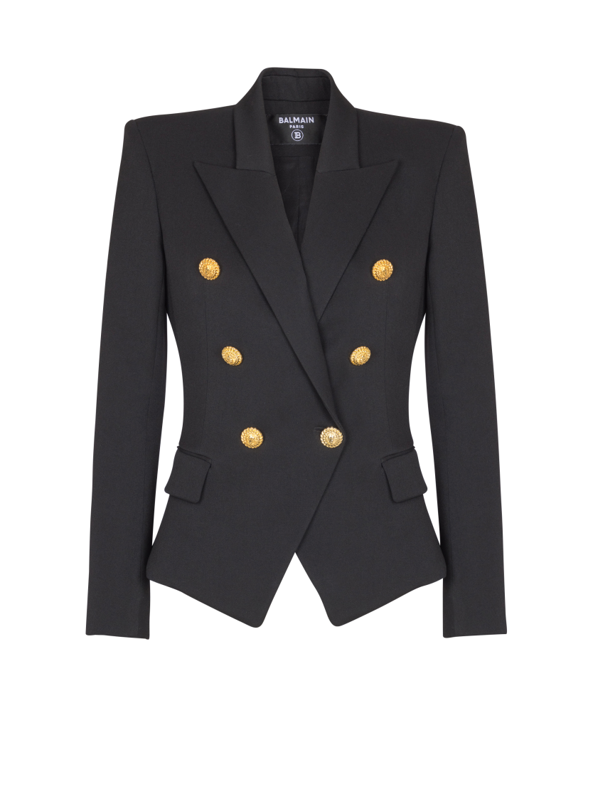 Grain de poudre 6-button fitted jacket