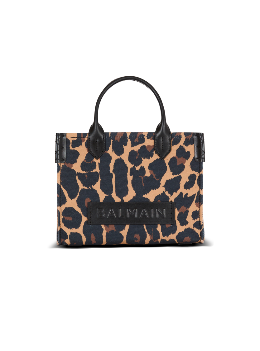 B-Army Small leopard print canvas tote bag