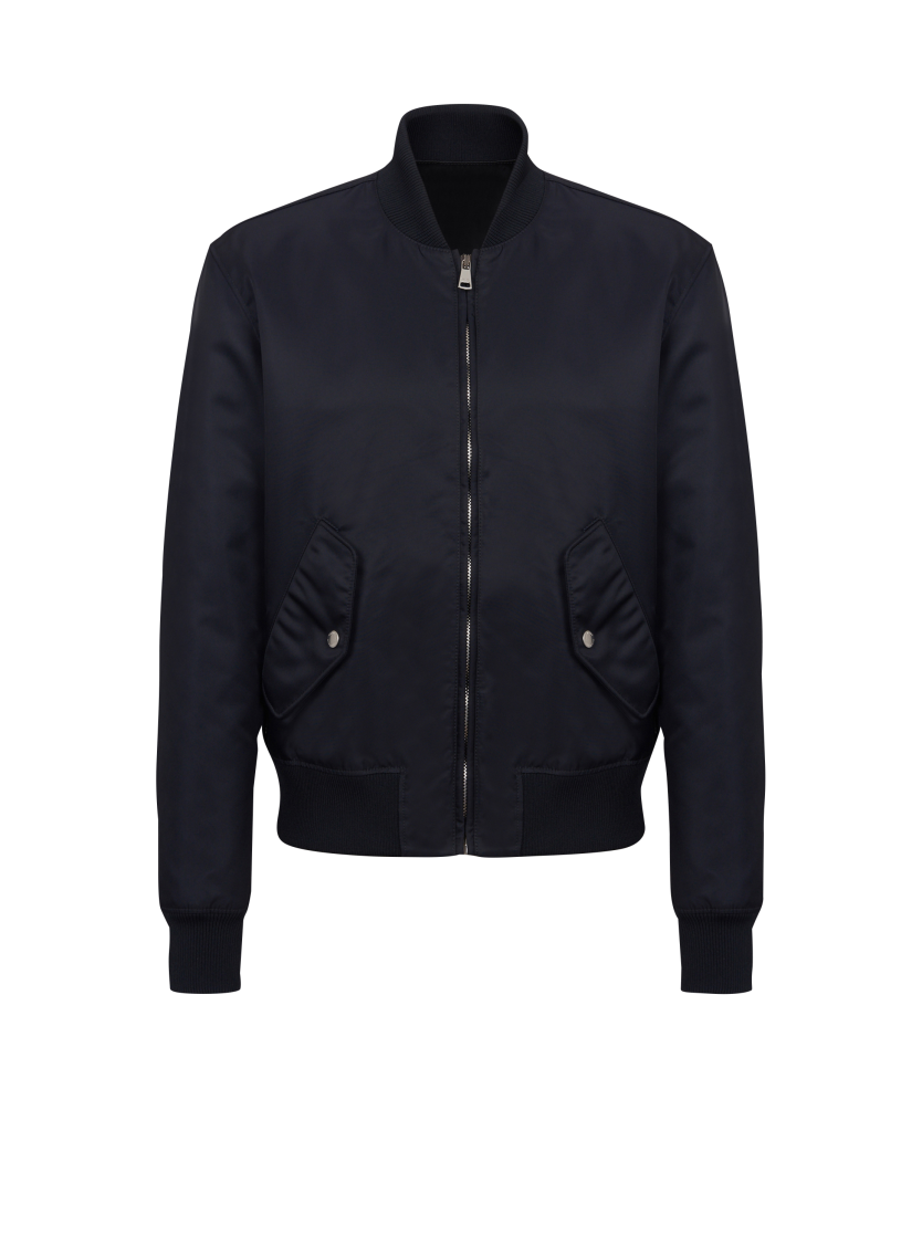 Bomber jacket with embroidery on the back